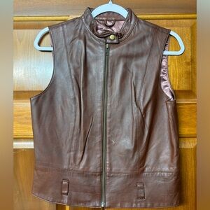 VINTAGE Genuine leather CAbi vest
